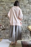 Hippie Shake Linen Blend Shirt Jacket Washed Peachy Nude